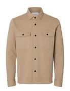 Slmjackie Sweat Jacket Noos Beige Selected