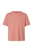 Slhaspen Ss O-Neck Tee Noos Pink Selected