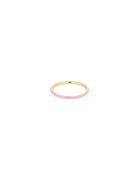 Classic Stack Ring Pink Design Letters