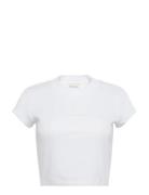 Monologo Baby Rib Tee White Calvin Klein Jeans