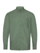 Garment-Dyed Oxford Overshirt Khaki Polo Ralph Lauren