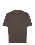 Short Sleeve Premium Heavy Weight Tee Brown Abercrombie & Fitch