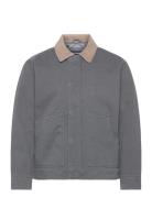 Kanga Zip Workwear Jacket Grey Abercrombie & Fitch