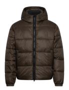 Aircloud Hooded Puffer Brown Abercrombie & Fitch