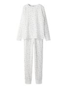 Nkfnightset Jet Stream Flower Noos White Name It