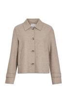Vijuice L/S Short Jacket - Noos Beige Vila