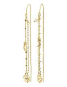 Mylan Chain Earrings Gold-Plated Gold Pilgrim