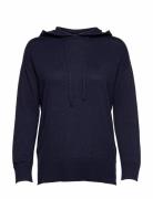Ellie Merino/Viscose Blend Knitted Hood Blue Lexington Clothing