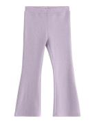 Trousers Flare Lurex Rib Purple Lindex