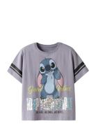 Nkfdymi Stitch Ss Nreg Top Box Noos Wdi Grey Name It