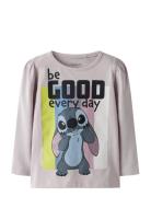 Nmfdiana Stitch Ls Top Box Noos Wdi Pink Name It