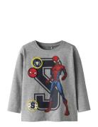 Nmmdeep Spider Ls Nreg Top Box Noos Mar Grey Name It
