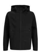 Jjebase Sweat Zip Hood Noos Jnr Black Jack & J S
