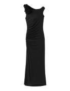 Fine-Knit Dress With Frill Embellishments Black Mango