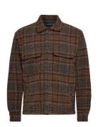 Long Sleeve Boucle Overshirt Patterned Abercrombie & Fitch