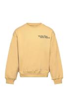 Over D Sweater Retro Print Yellow Daily 7