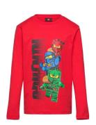 Lwtaffy 603 - T-Shirt L/S Red LEGO Kidswear