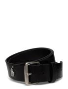 Tumbled Leather Belt Black Polo Ralph Lauren