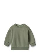 Sweatshirt L/S Willi Green Wheat