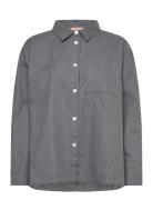 Saffron Polo Brush Check Grey Rue De Tokyo