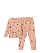 Wilhelm Printed Pyjamas Set Pink Liewood