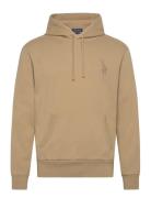 Big Pony Loopback Fleece Hoodie Beige Polo Ralph Lauren
