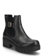 Rieker Ladies Mid Height Boots 74560-00 Black Black Rieker