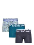 Cotton Stretch Boxer 3P Patterned Björn Borg