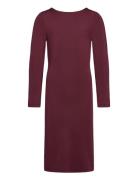 Rkbillie Ls Reversible Midi Dress Burgundy Rosemunde Kids