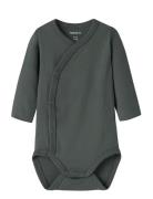 Nbmvrolle Ls Wrap Body Grey Name It