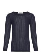 Rkbaku Ls T-Shirt Navy Rosemunde Kids