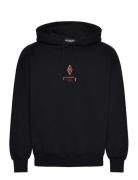 Diamond Over D Hoodie Black HAN Kjøbenhavn