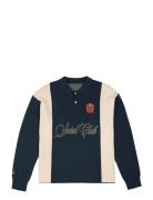 Contrast Clubhouse Knit Navy Prohibited