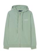 Classic Logo Zip Hoodie Green Lexington Clothing