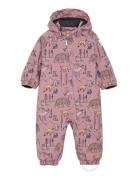 Baby Coverall - Aop Pink Color Kids