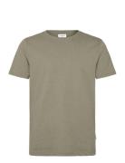 Mouliné O-Neck Tee S/S Khaki Lindbergh