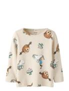 Nmfsoca Pippi Ls Top Lnoos Sky Beige Name It