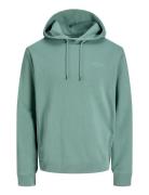 Jjcollege Logo Sweat Hood Green Jack & J S