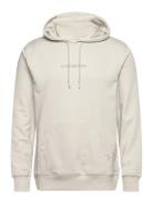 Logo Chest Print Hoodie Sweat Beige Lindbergh
