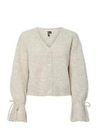 Pcsmilla Ls Knit Cardigan D2D Beige Pieces