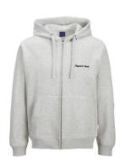 Jornorrebro Emb Sweat Zip Hood Noos Grey Jack & J S