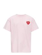 Kogeros Life S/S Loose Print Top Jrs Pink Kids Only