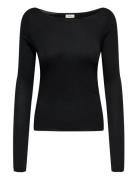 Jdysuma Woolblend L/S Boatneck Top Jrs Black JDY