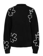 Pcrosa Ls High Neck Knit Bc Black Pieces