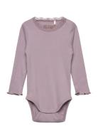 Body Ls Rib Purple Huttelihut
