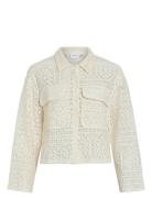 Vimerinda Crochet L/S Shirt - Noos White Vila