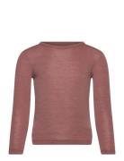 T-Shirt Ls Wool Pink Huttelihut