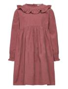 Dress Ls Corduroy Pink Huttelihut