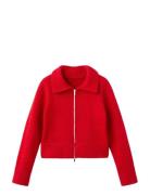 Cardigan With Shirt Collar Red Mango