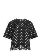 Vidota 2/4 Lace Top Black Vila